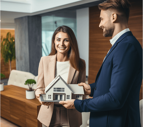 Emlak uzmanları olarak çalışan insanlar